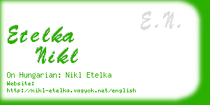 etelka nikl business card